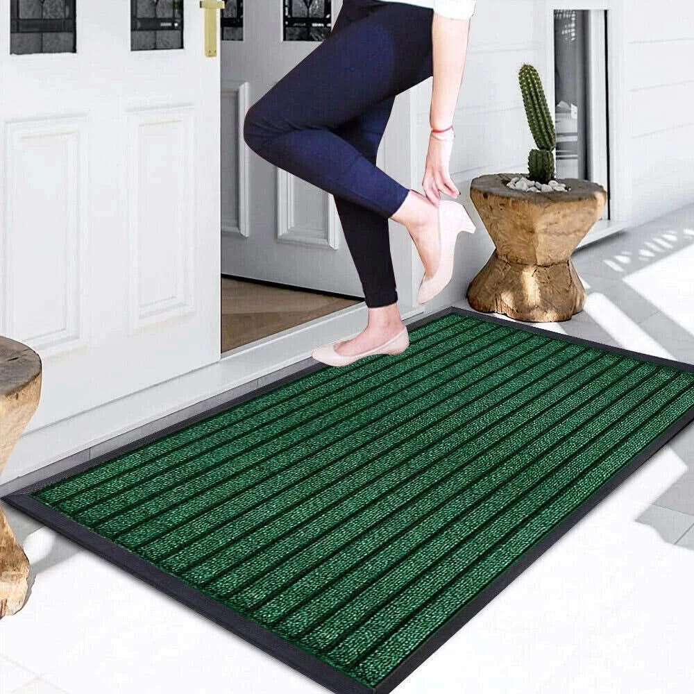 Large Heavy Duty Non Slip Rubber Back Door Barrier Mat Hallway Kitchen Floor Rug