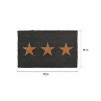 Three Star Doormat Natural Coir Indoor Modern Available In Small or Large