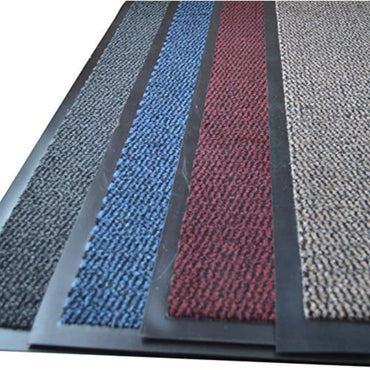 FunkyBuys Barrier Mat Large Door Mat Rubber Backed Medium Runner Barrier Mats Ru
