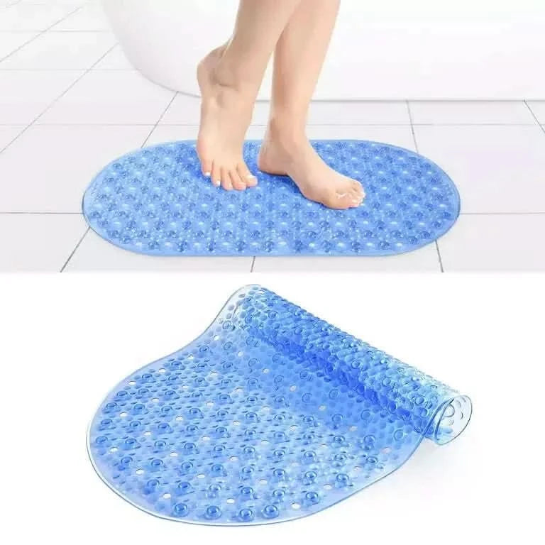 Shower Mat Non Slip Bathtub Mat Strong Suction PVC Bath Mat Anti Mold Rubber Mat
