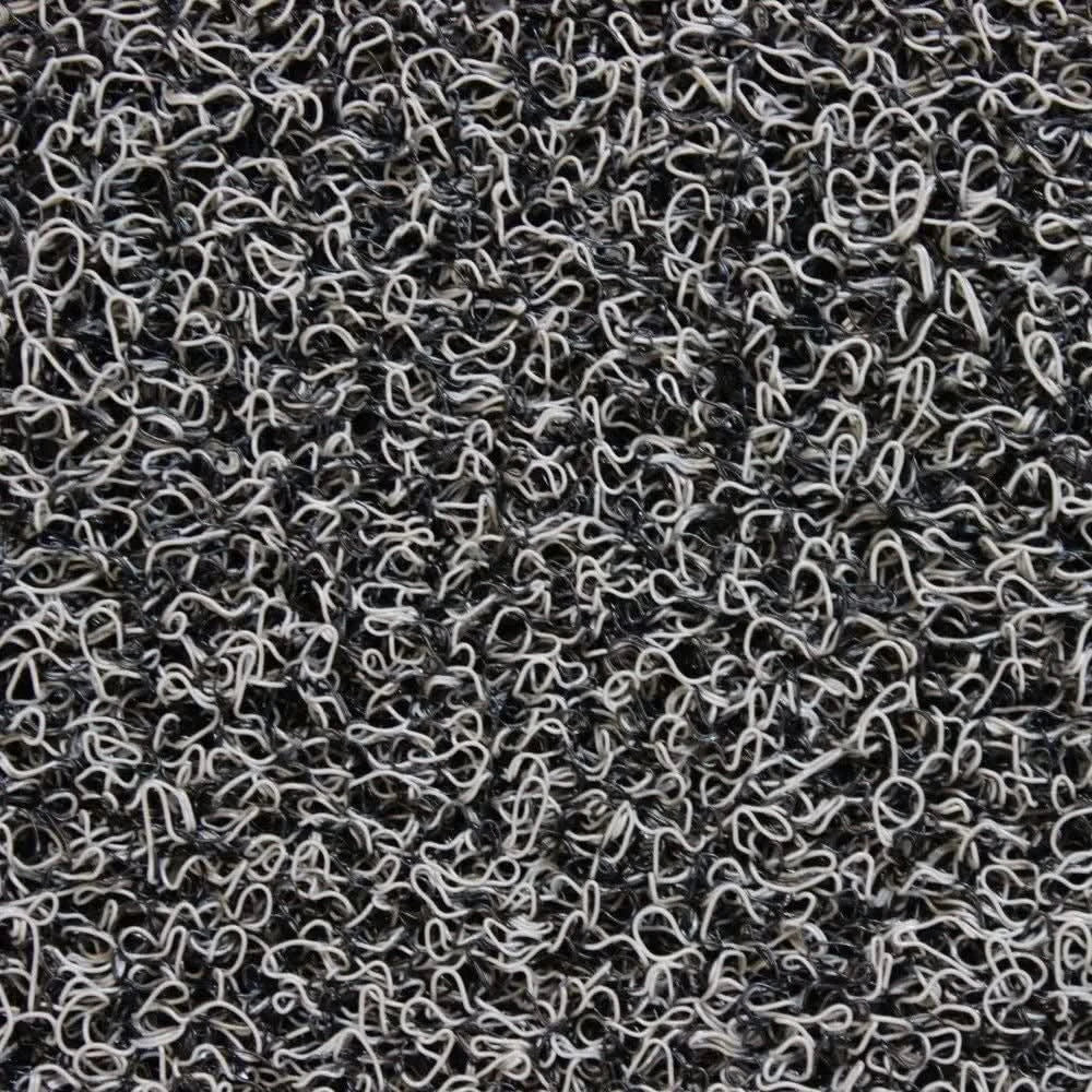 JVL GREY MUD GRABBER INDOOR OUTDOOR ENTRANCE SELF CLEAN DOOR MAT 45CM X 75CM