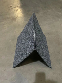 FOLDING Rubber Backed Door Mat Rug Heavy Duty Runner Outdoor Indoor GREY 40X80cm