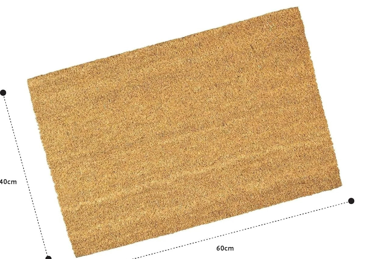 Door Mat Heavy Duty Non Slip Natural Coir Home Backdoor Reception Entrance Mat