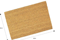Door Mat Heavy Duty Non Slip Natural Coir Home Backdoor Reception Entrance Mat
