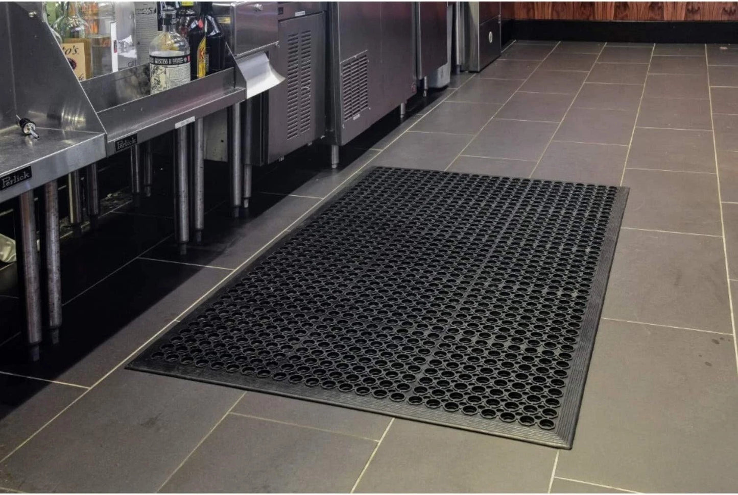 3' x 5'Anti Fatigue Floor Mat Commercial Home Garage Drainage Mat Rubber Black