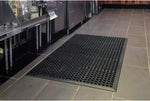 3' x 5'Anti Fatigue Floor Mat Commercial Home Garage Drainage Mat Rubber Black