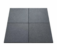 Rubber Gym Home Garage Floor Mat Tiles Flooring Heavy Duty 15mm Thick Black