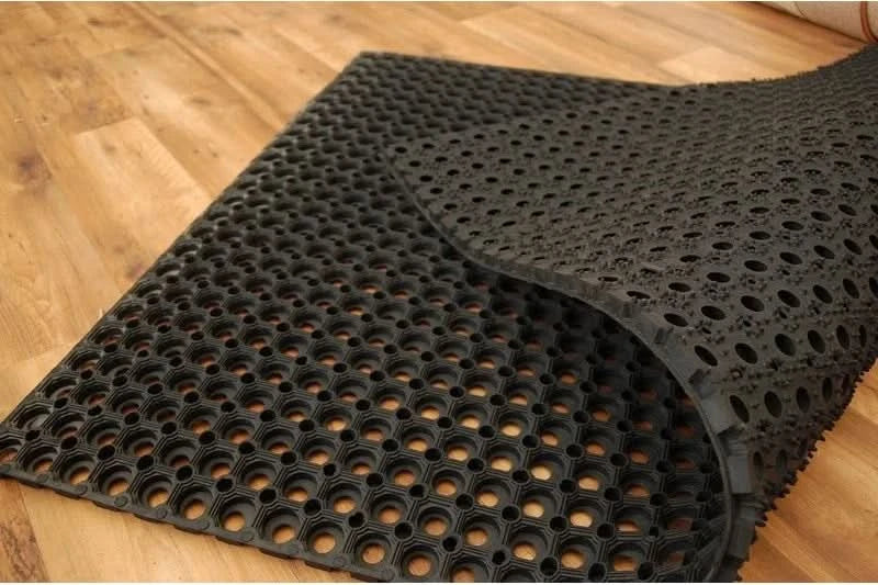 Heavy Duty DOOR MAT RUBBER Non-Slip Hollow Entrance DOORMAT Outdoor Durable