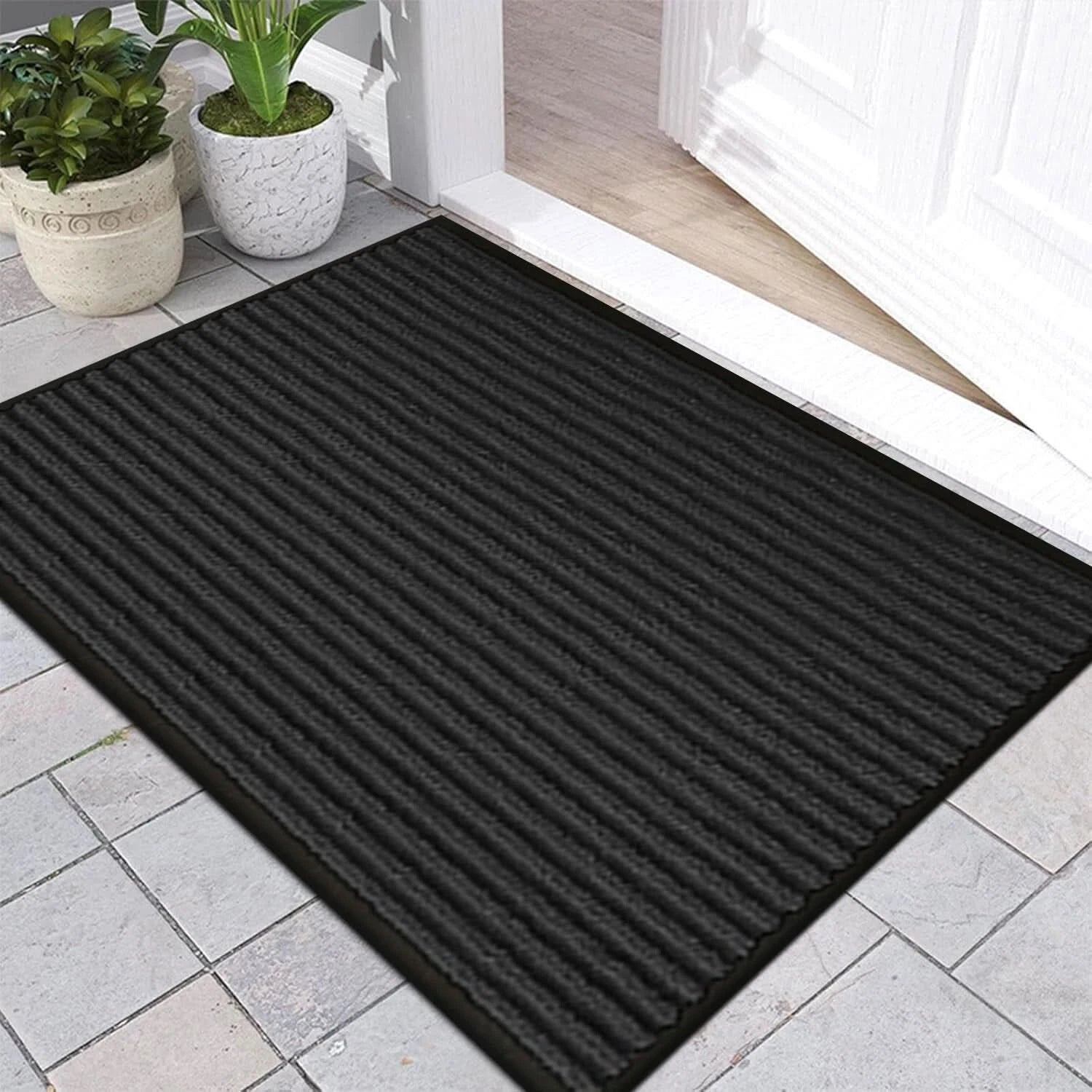 Heavy Duty Rubber Mat Barrier Door Mat Non Slip Runner Rug Hallway Kitchen Floor