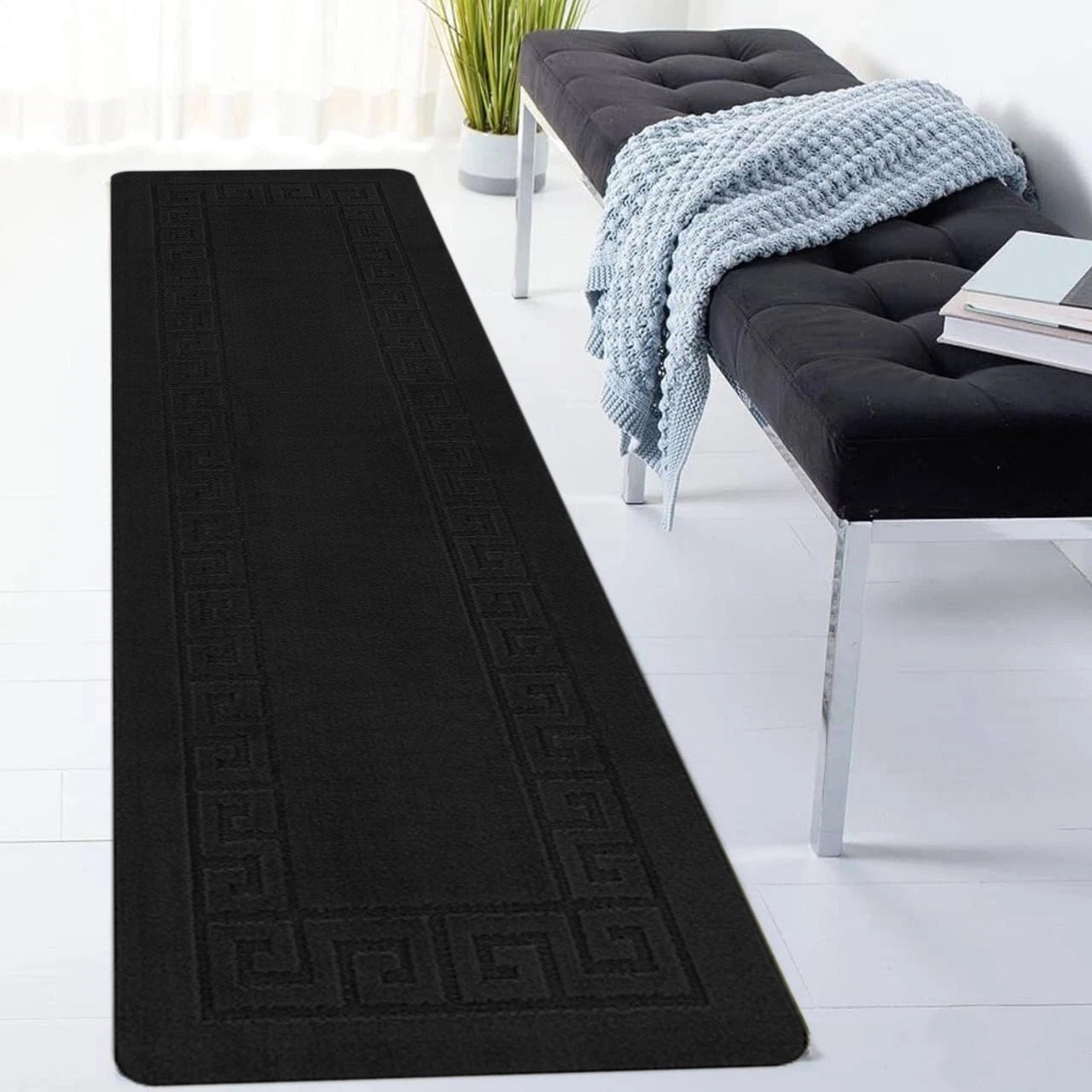 Non Slip Rugs Long Hallway Runner Kitchen Carpet Floor Mat Bedroom Rug Door Mats
