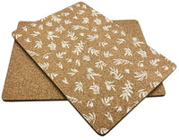Set of 4 Botanical Design 4 Placemats & 4 Coasters Table Mats Place Mat Kitchen