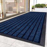 Non Slip Rubber Door Mat Heavy Duty Washable Rug Indoor Outdoor Welcome Mat