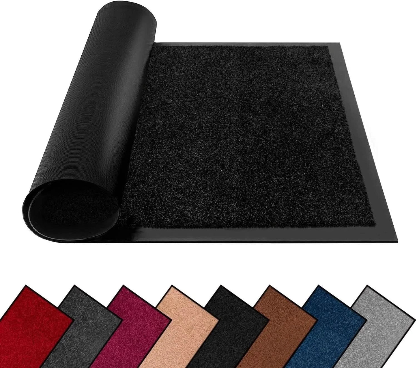 Large Heavy Duty Rubber Back Door Barrier Hallway Kitchen Floor Rug Heavy Duty