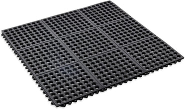 Interlocking Rubber Safety Mat Wet room & drainage mat 3ftx3ft(90x90cm)