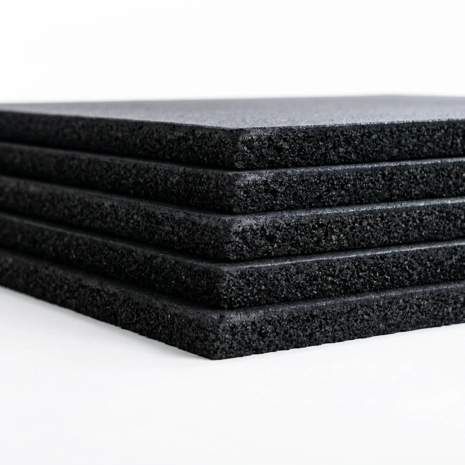 Rubber Gym Home Garage Floor Mat Tiles Flooring Heavy Duty 15mm Thick Black