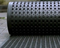 Heavy-Duty Anti-Slip Industrial Hollow Rubber Mat – 10m x 90cm