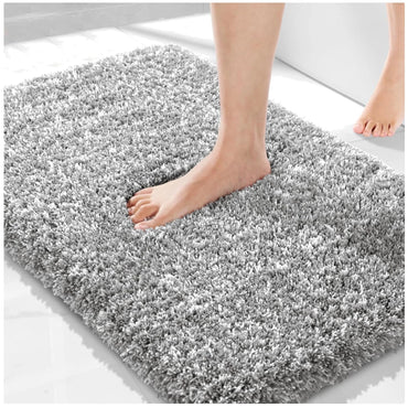 Quick Dry Non Slip Bathroom Mat, Soft Microfiber