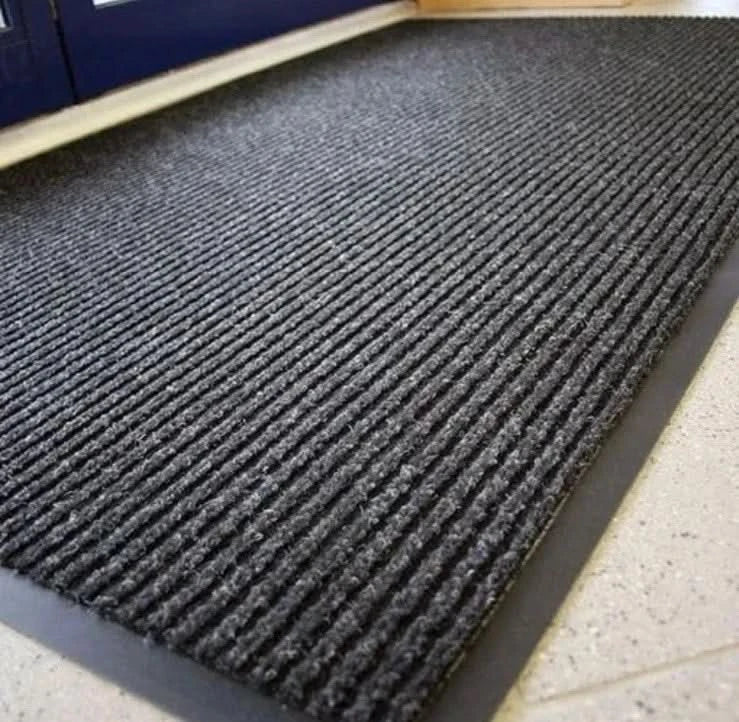 Heavy Duty Carpet Mat Ribbed Commercial Non Slip Industrial 117cm x 80cm