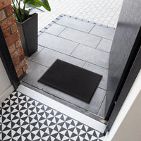 Large Ribbed Rubber Door Mat Heavy Duty Entrance Non Slip Indoor and Outdoor Mat