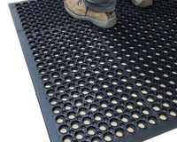Heavy-Duty Anti-Slip Industrial Hollow Rubber Mat – 10m x 90cm