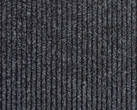 1M ×48cm Ribbed Hard Wearing Entrance Matting, Contract Mat- Black Colour