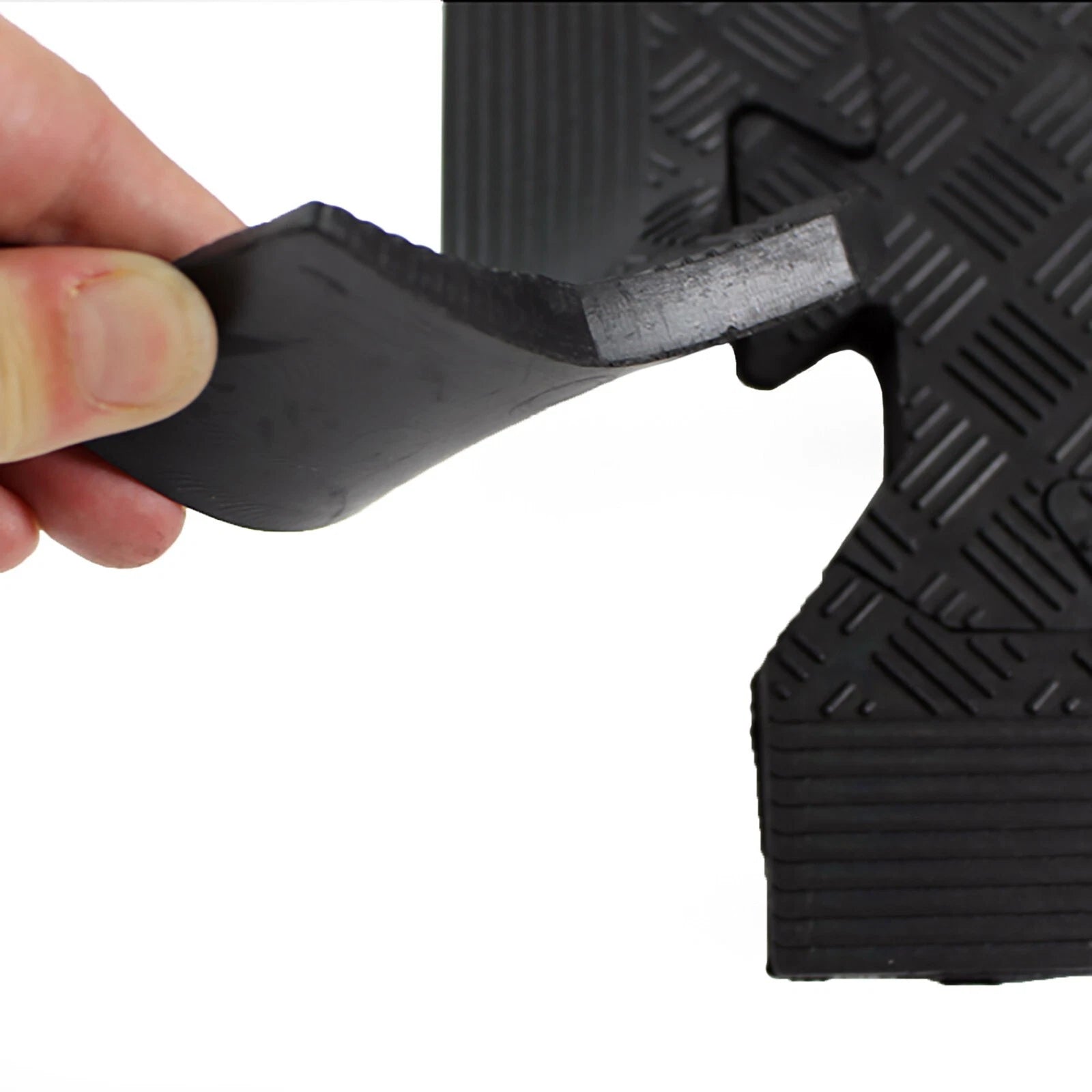 Heavy Duty Rubber Gym Mats Garage Flooring Tiles Commercial Interlocking 4pcs