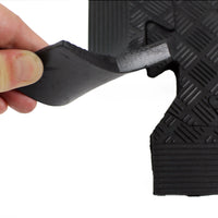 Heavy Duty Rubber Gym Mats Garage Flooring Tiles Commercial Interlocking 4pcs