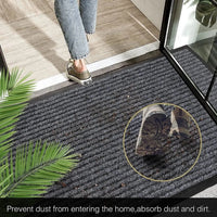 Door Mat Dirt Barrier Trapper Mats Non-Slip Entrance Heavy Duty Floor Rug-60x90