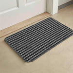 Washable Door Mats Non Slip Stripe Kitchen, Corridor, Hallway Runners Anthracite