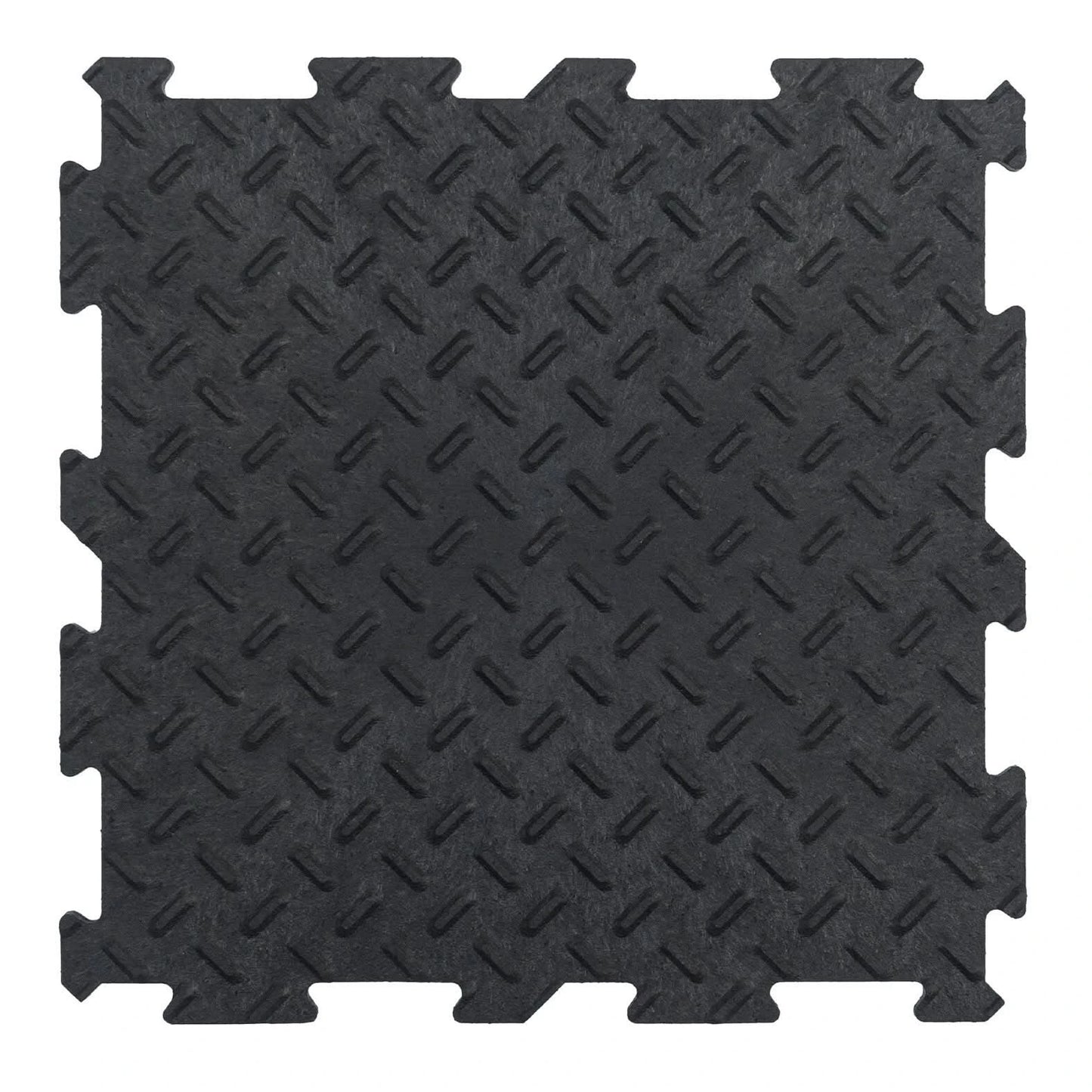 CHECKER Gym rubber garage workshop Home Gym Utility Floor Tiles Mats Pack of 10