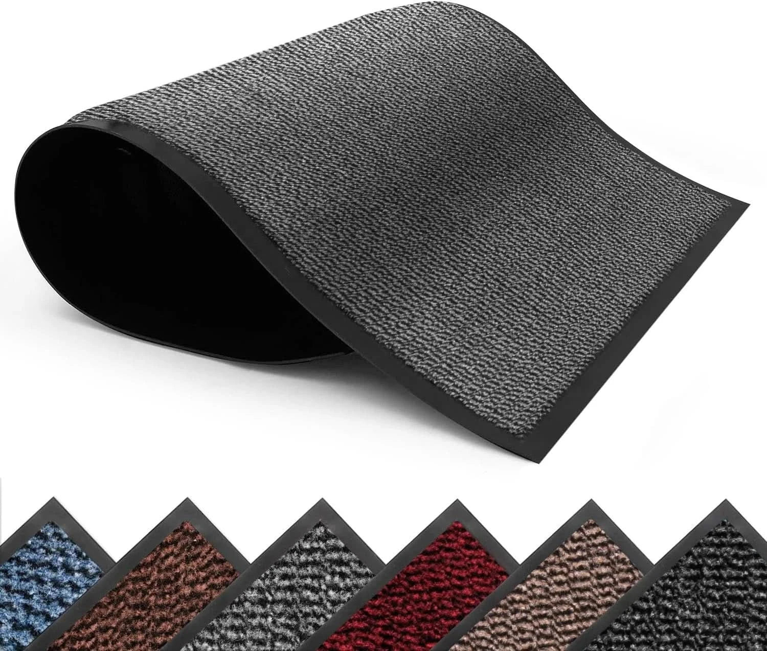 Large Heavy Duty Non Slip Rubber Barrier Mat Door Mats Runner Rugs Kitchen Hall