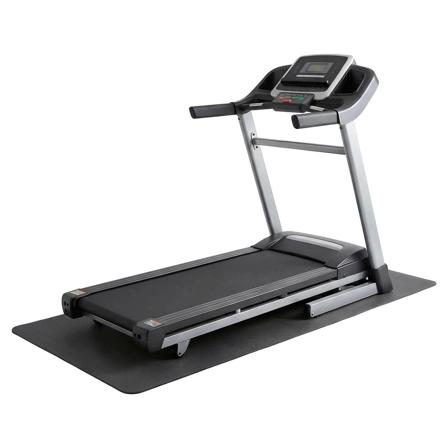 1x Rubber Treadmill Mat 180 x 75cm Black Gym Floor Exercise Equipment Protector