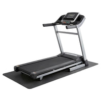1x Rubber Treadmill Mat 180 x 75cm Black Gym Floor Exercise Equipment Protector