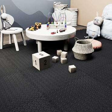 Large Black Caravan Awning Floor Mat Foam Garden Mats Camping 10mm Thickness