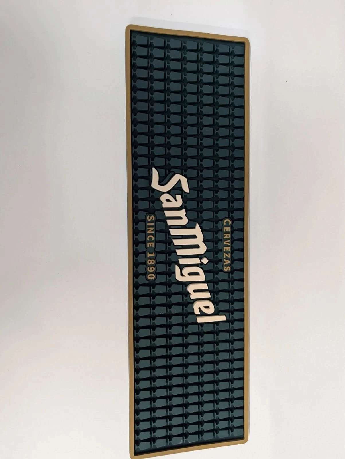 San Miguel Rubber Bar Runner Beer Tap Drip Mat Pub Bar Counter Mat 50x15cm