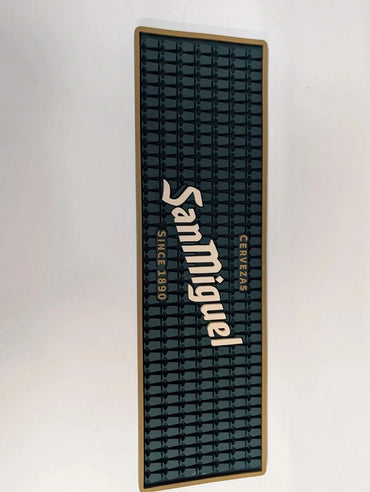 San Miguel Rubber Bar Runner Beer Tap Drip Mat Pub Bar Counter Mat 50x15cm