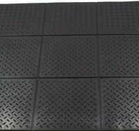 Checker interlocking Gym Mats 3’x3’x12mm
