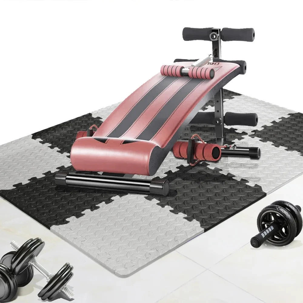 36PCS EVA Interlocking Floor Mats Non-Slip Waterproof Gym Fitness Tiles