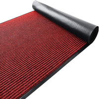 TANYOYO 3' X 10' Commercial Grade Door Floor 3'4" x 9'10" (Rectangular), Red