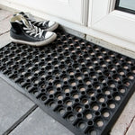Heavy Duty Door Mat Non Slip Hollow Rubber Doormat Outdoor Anti Fatigue 50x100cm