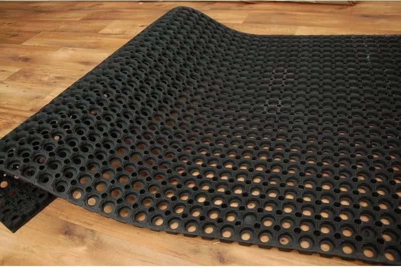 Heavy Duty DOOR MAT RUBBER Non-Slip Hollow Entrance DOORMAT Outdoor Durable