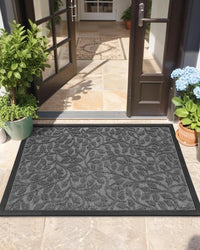 COLOR&GEOMETRY Door Mat 43x75cm Grey Non Slip Heavy Duty Indoor Outdoor