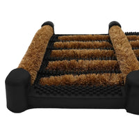 JVL Outdoor Nimbus Boot Scraper Coir Doormat with Rubber Backing 30x35cm