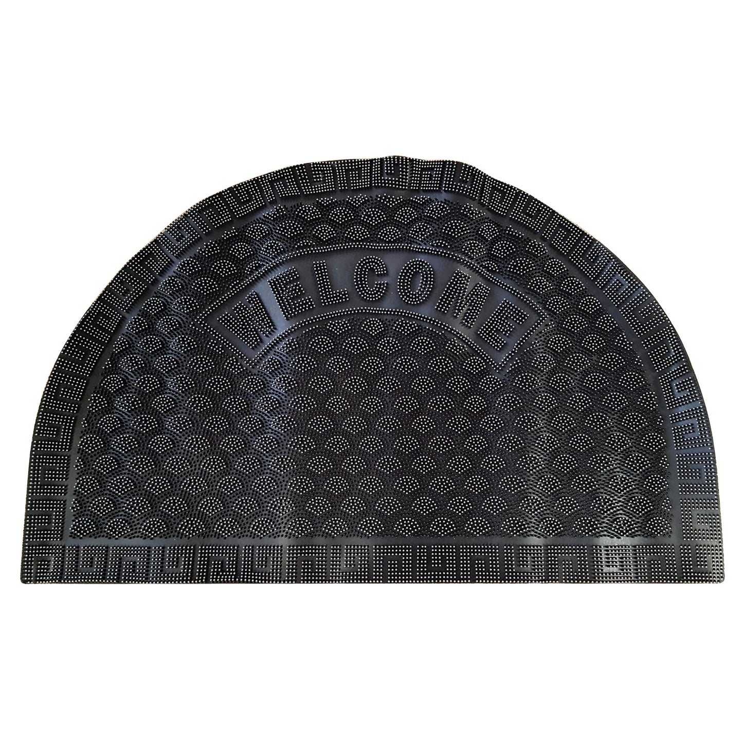 Heavy Duty Slip-Resistant Rubber Door Mat Welcome Design Outdoor Front Doormat