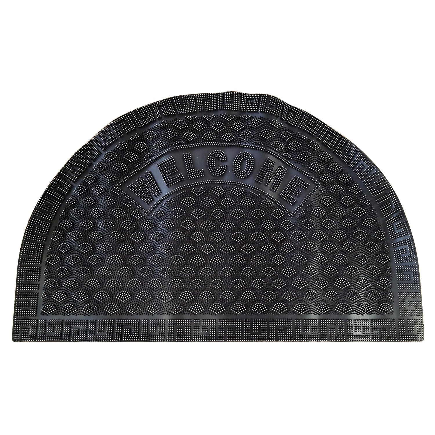 Heavy Duty Slip-Resistant Rubber Door Mat Welcome Design Outdoor Front Doormat
