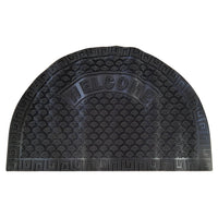 Heavy Duty Slip-Resistant Rubber Door Mat Welcome Design Outdoor Front Doormat