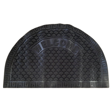 Heavy Duty Slip-Resistant Rubber Door Mat Welcome Design Outdoor Front Doormat
