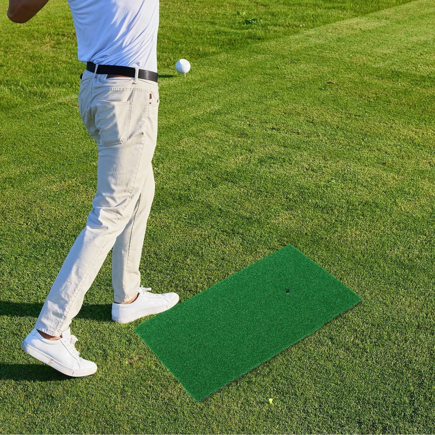 Golf Mat Artificial Turf Golf Mat with Non-Slip Foam 12“ X 24“ Driving Chipping