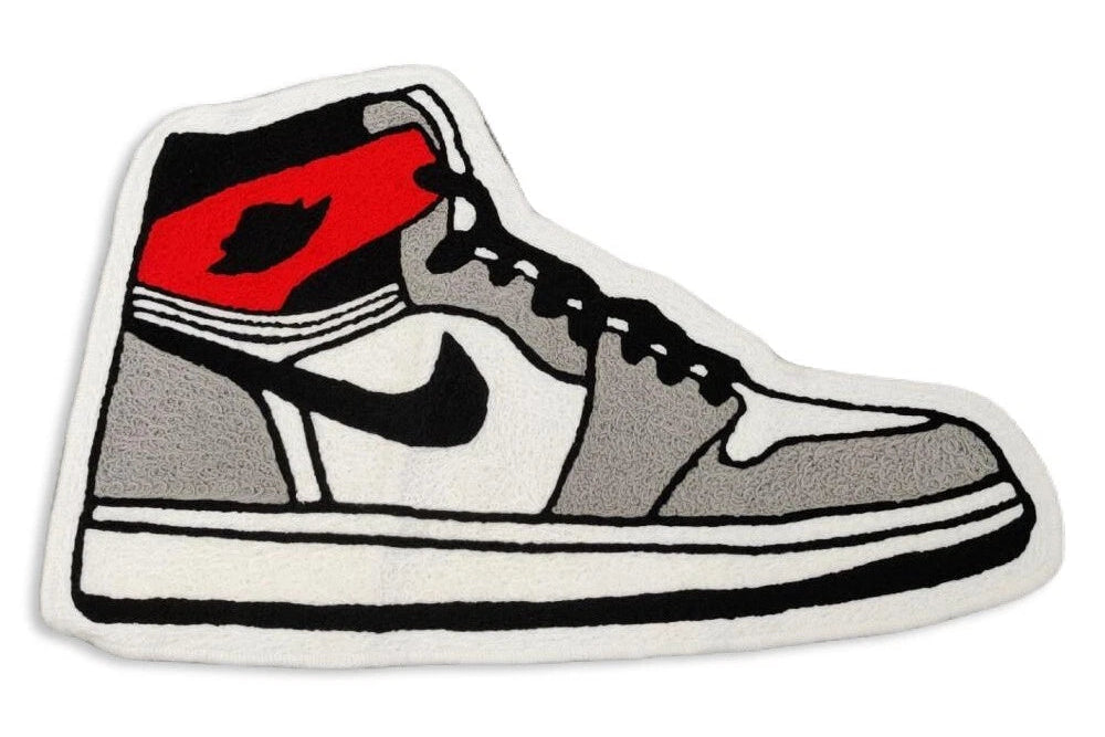 Jordan 1 Smoke Grey Sneakerhead Floor Mat Accent Carpets Living Room Accent Rugs