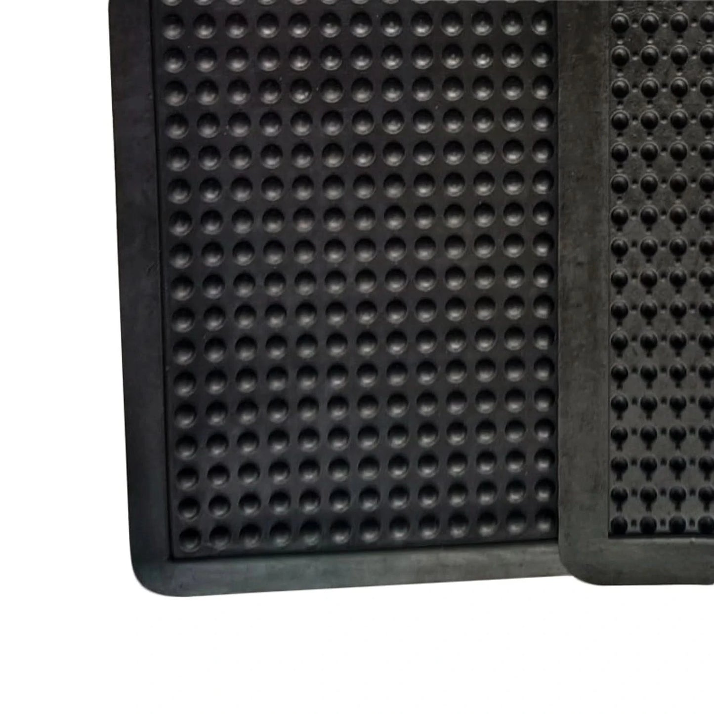 Anti-Fatigue Mat Black 60x90cm Recycled Rubber Bubble Surface Industrial Durable